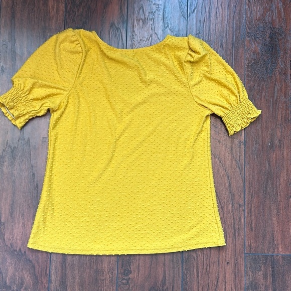 W5 textured puff sleeve swiss dot top small - Picture 3 of 4